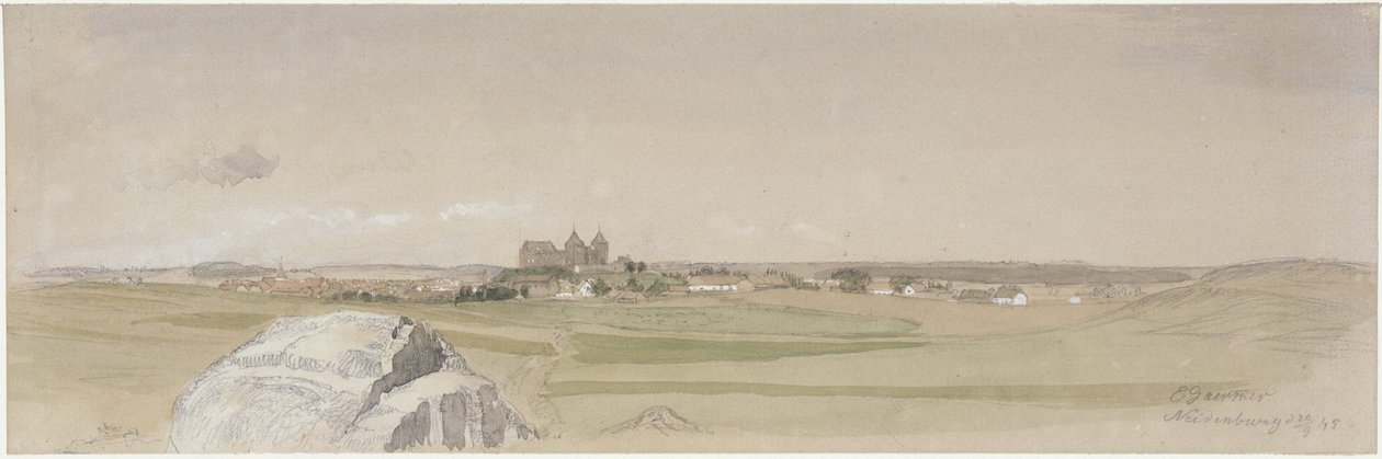 Vue de Neidenburg et de ses environs - Eduard Gaertner
