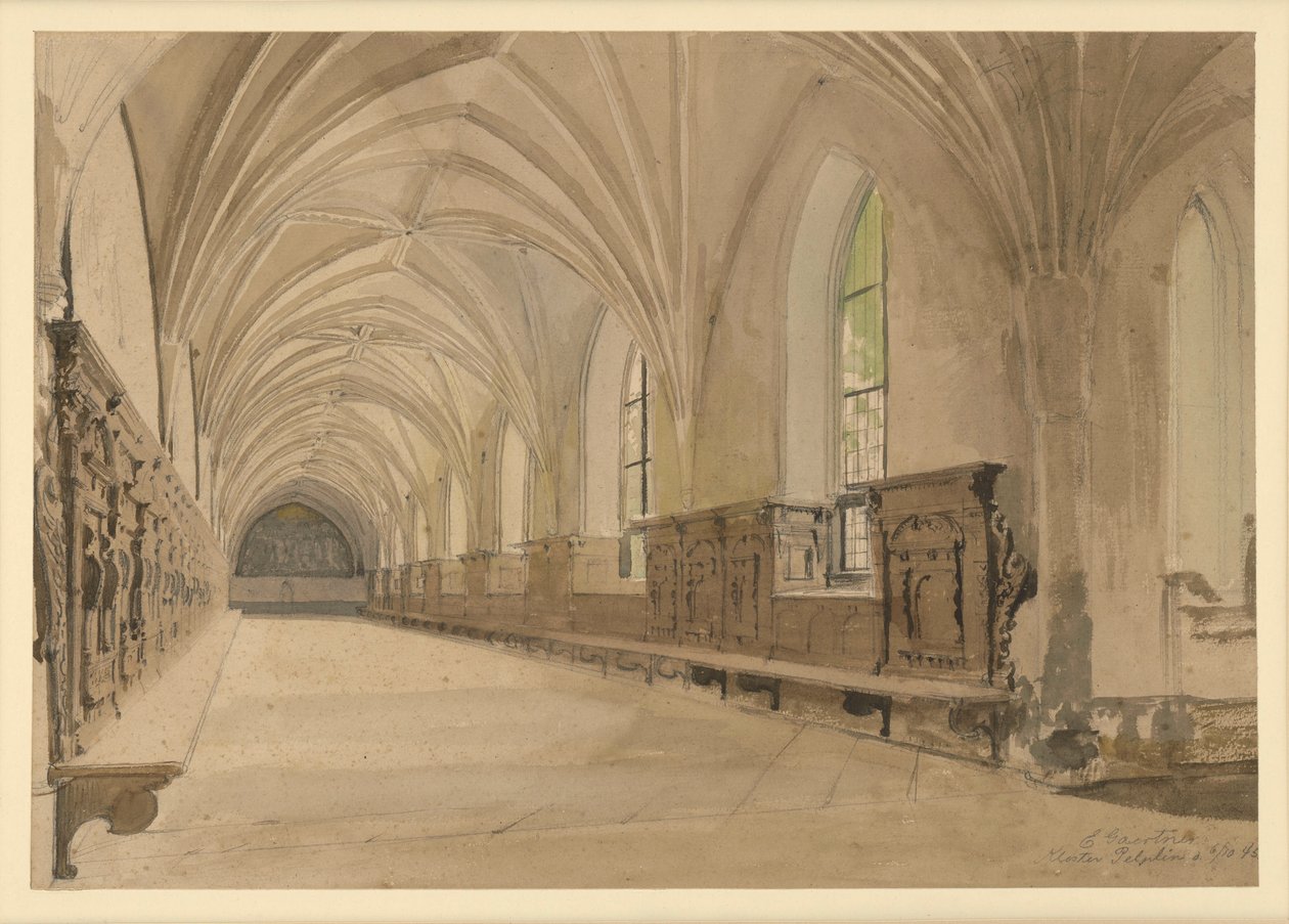 Salle du monastère de Pelplin - Eduard Gaertner