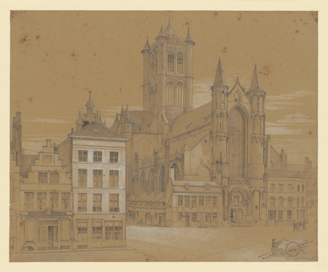 Église Saint-Nicolas à Gand - Eduard Gaertner