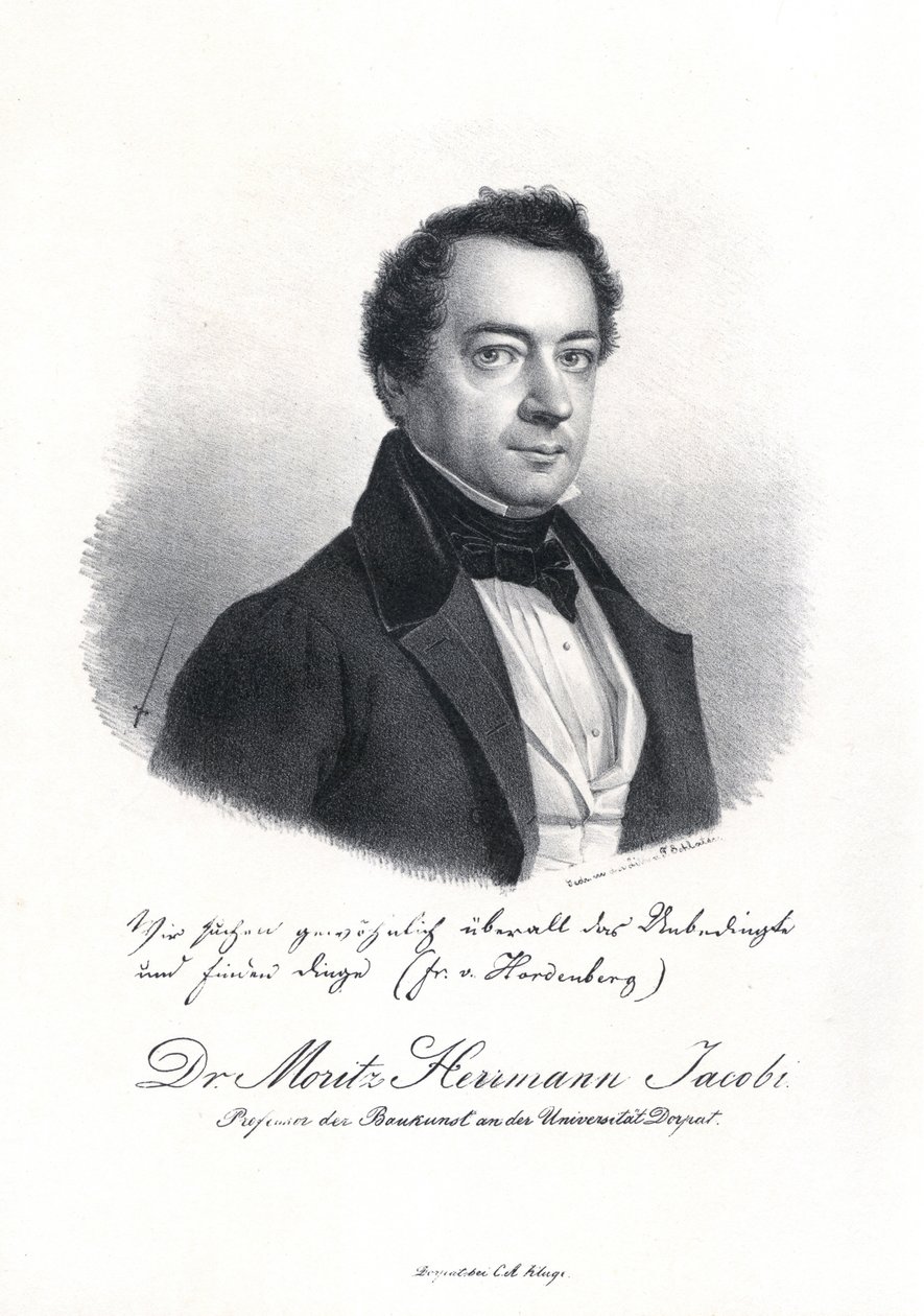 Portrait de Moritz Hermann von Jacobi, 1837 - Eduard Hau
