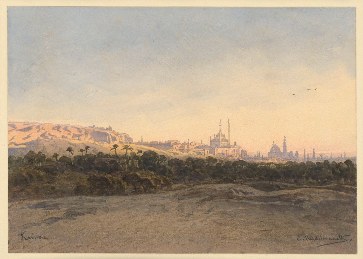 Vue du Caire - Eduard Hildebrandt