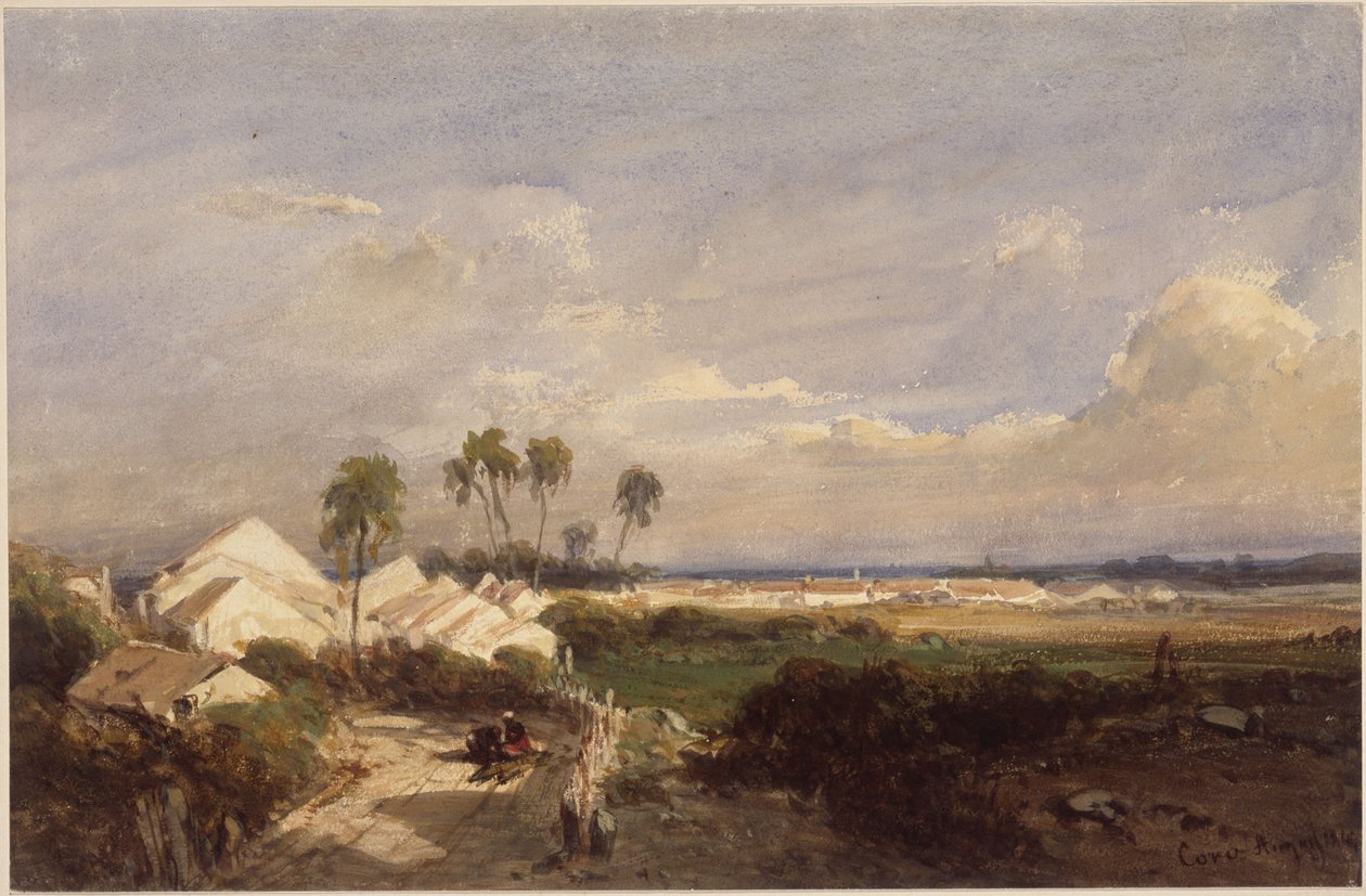 Vue sur Coro - Eduard Hildebrandt