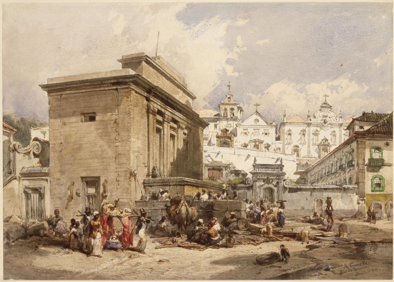 Fontaine à Rio de Janeiro - Eduard Hildebrandt