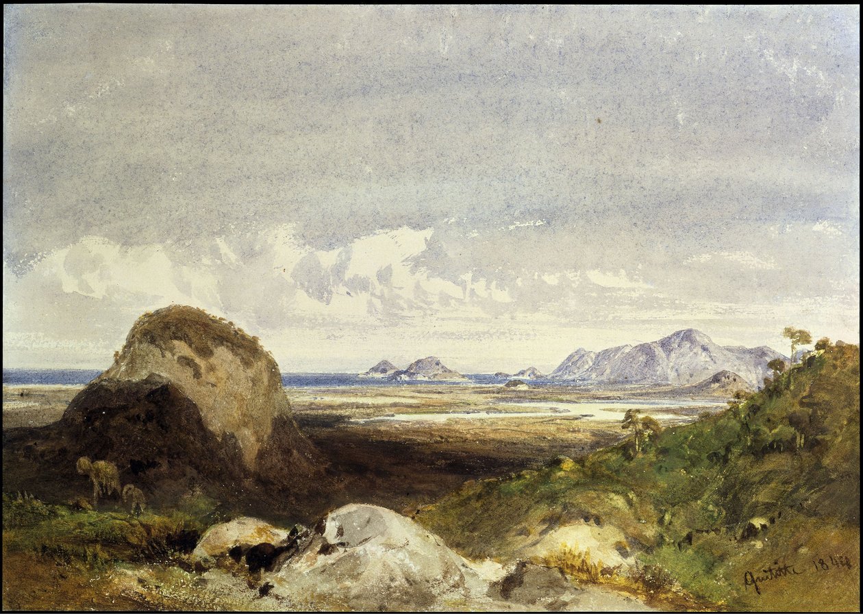 paysage côtier - Eduard Hildebrandt