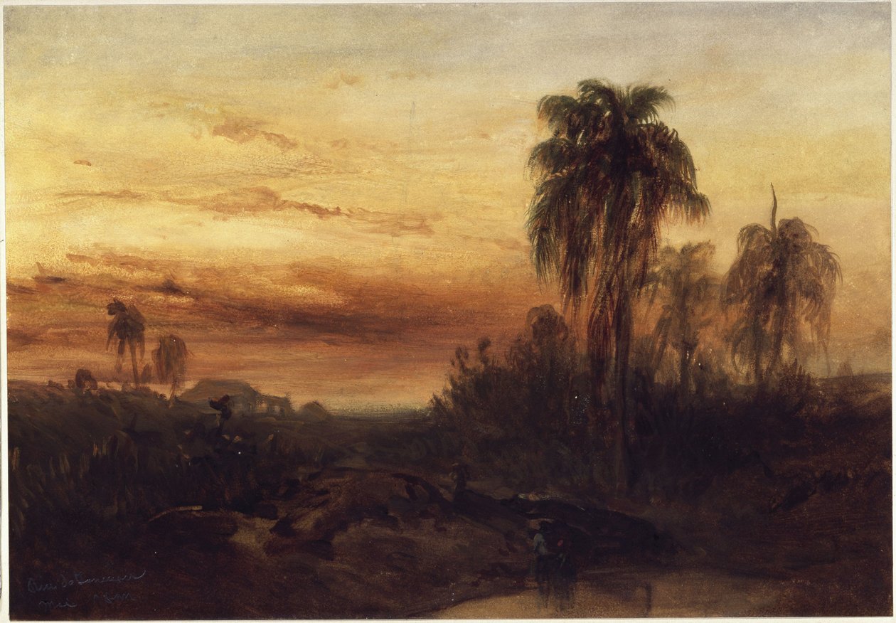 Rio de Janeiro au coucher du soleil - Eduard Hildebrandt
