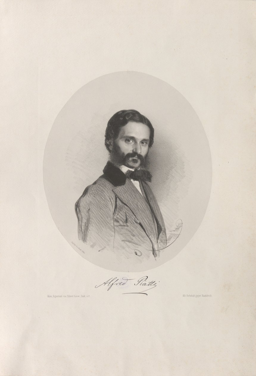 Portrait du violoncelliste et compositeur Alfredo Piatti - Eduard Kaiser