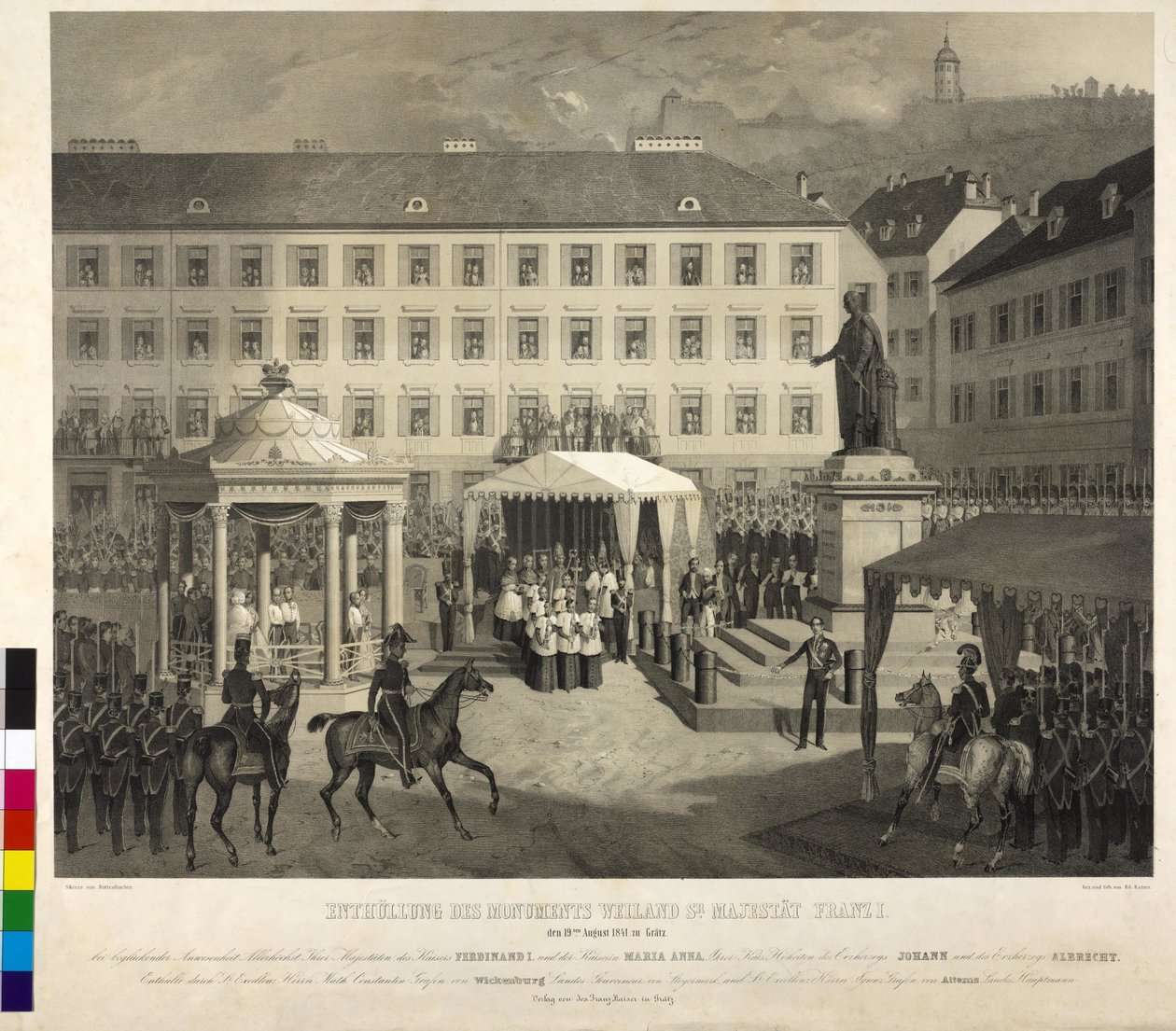 Dévoilement du monument de François Ier Graz : dévoilement d