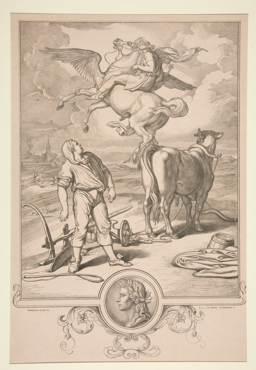 Sans titre (Scène mythologique) - Eduard Kretzschmar
