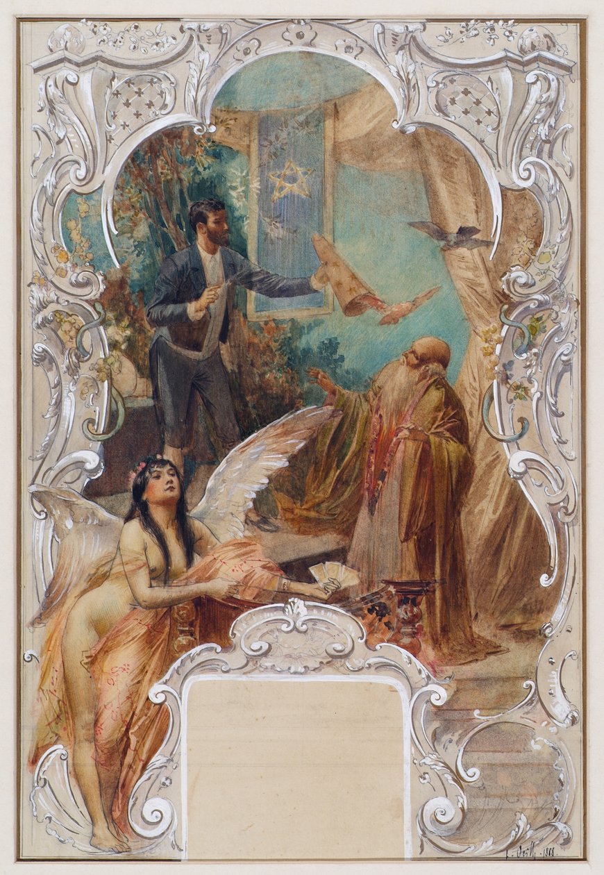 Prestidigitateur (esquisse pour une fresque au Varieté Ronacher, Vienne) - Eduard Veith