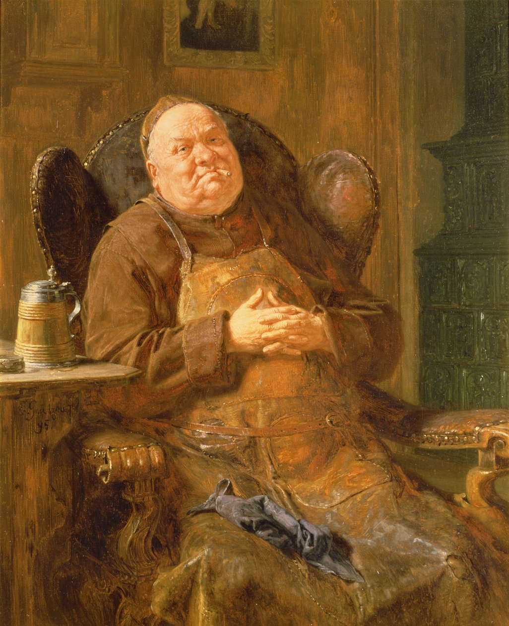 Une fumée tranquille, 1895 - Eduard von Grutzner