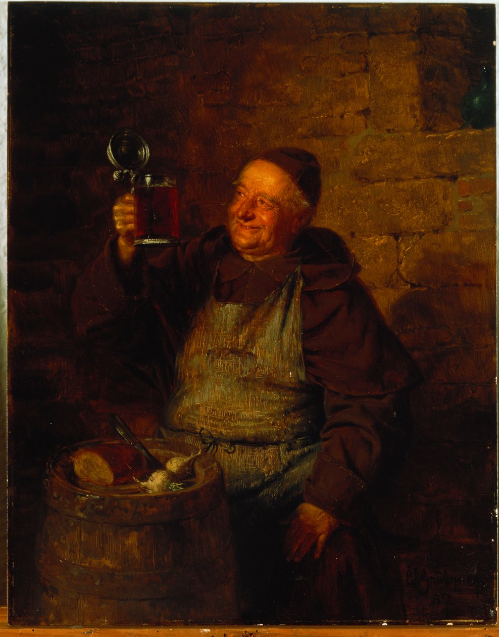 Dans un jardin de monastère - Eduard von Grutzner