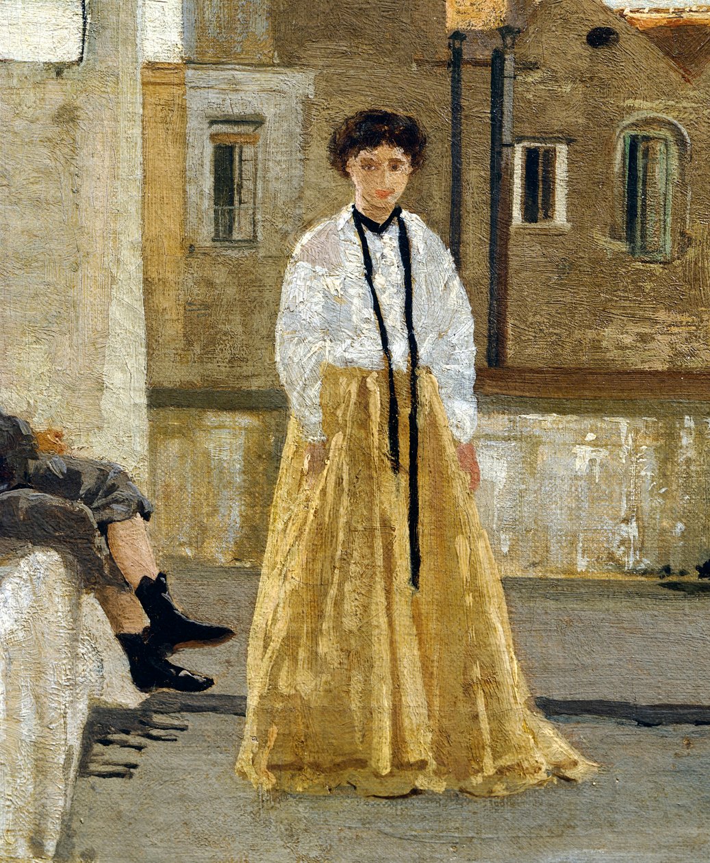 La terrasse (détail) - Eduardo Dalbono