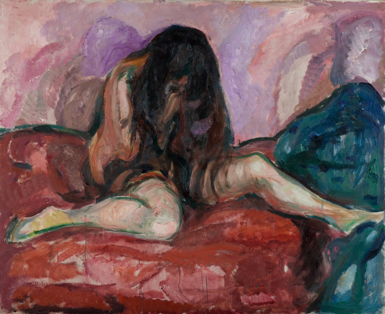 Nue en pleurs - Edvard Munch