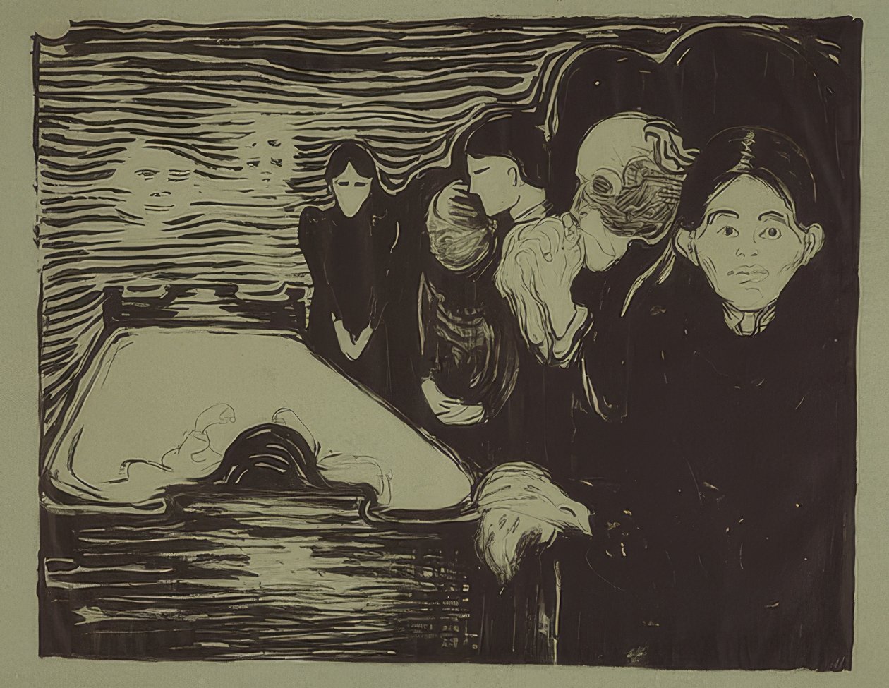 Au lit de mort. 1896 - Edvard Munch