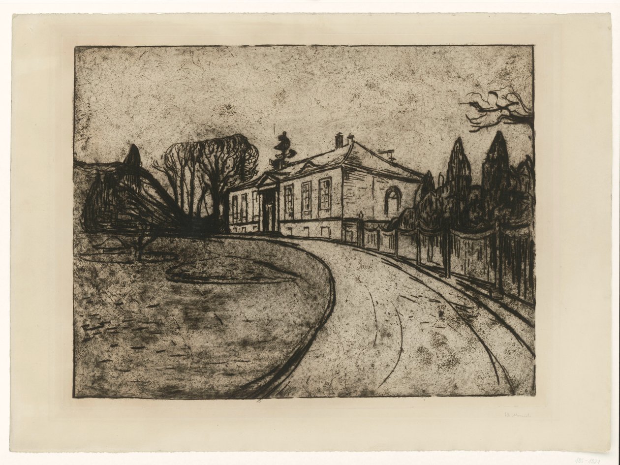 Extrait du dossier « De la maison Max Linde » : La maison - Edvard Munch