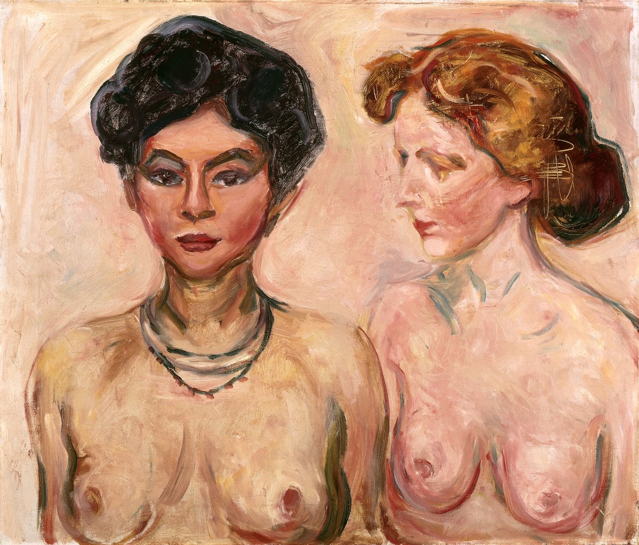 Double Portrait (Blond et Noir) - Edvard Munch