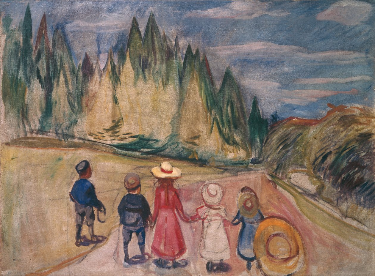Forêt de contes de fées - Edvard Munch