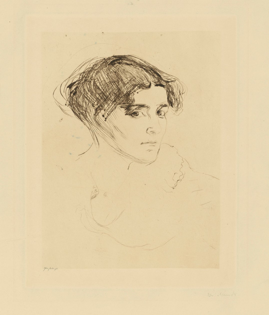 Tête de femme - Edvard Munch