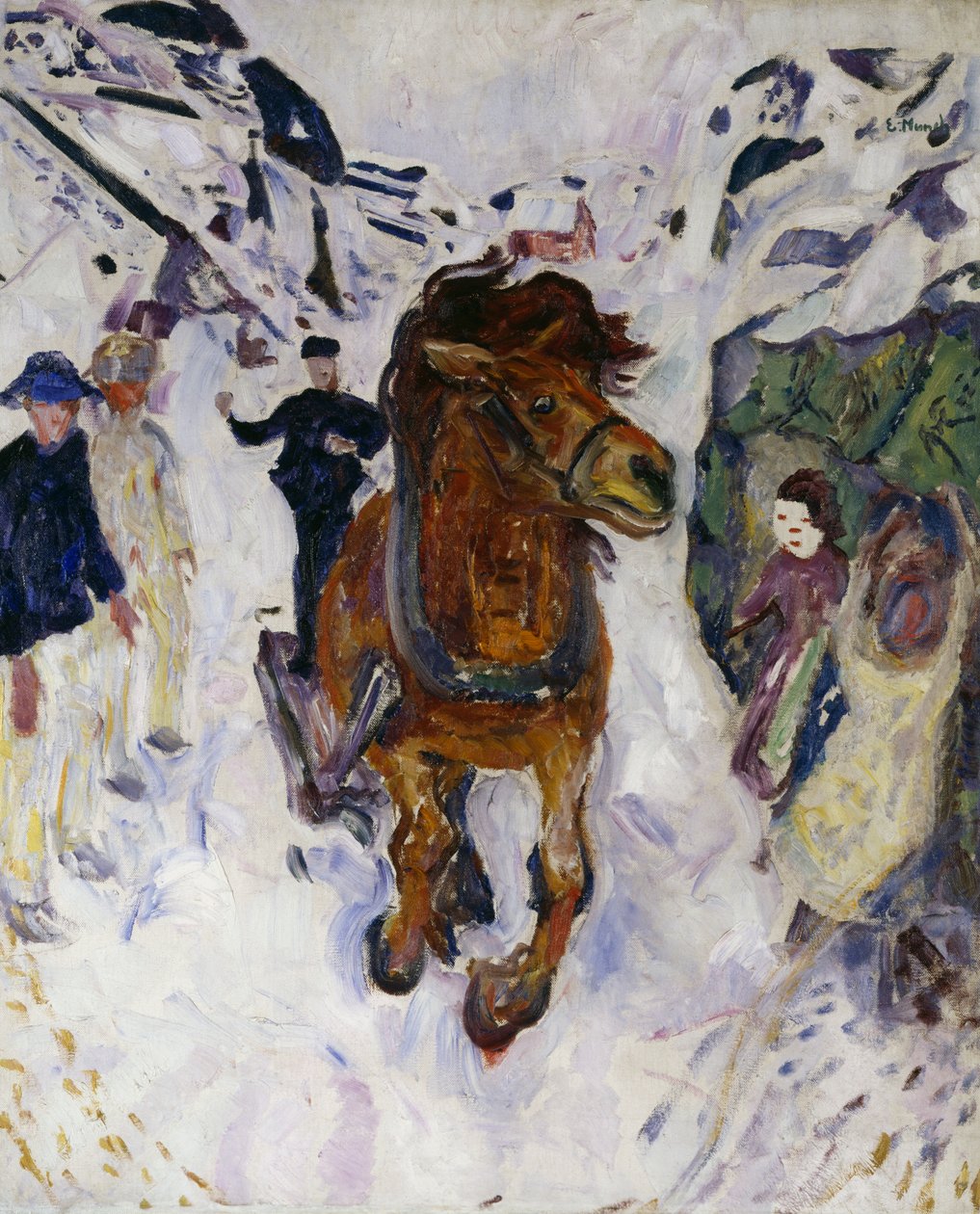 Cheval au galop - Edvard Munch