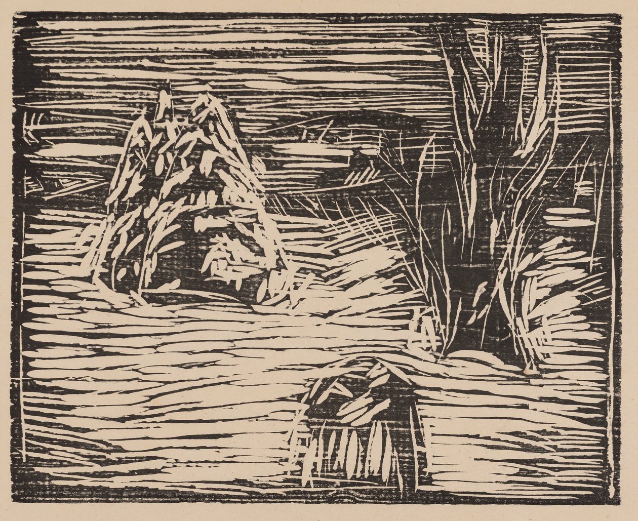 Jardin sous la neige I - Edvard Munch