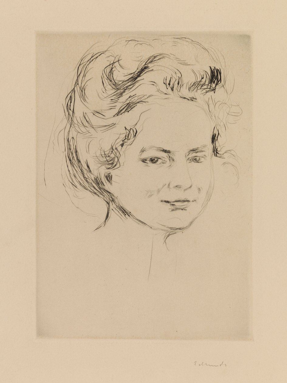 Tête de jeune fille - Edvard Munch
