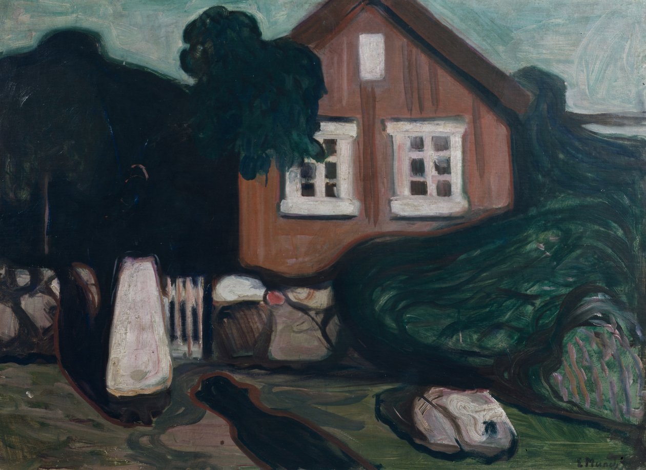 Maison au clair de lune | Edvard Munch | Estampe d'art