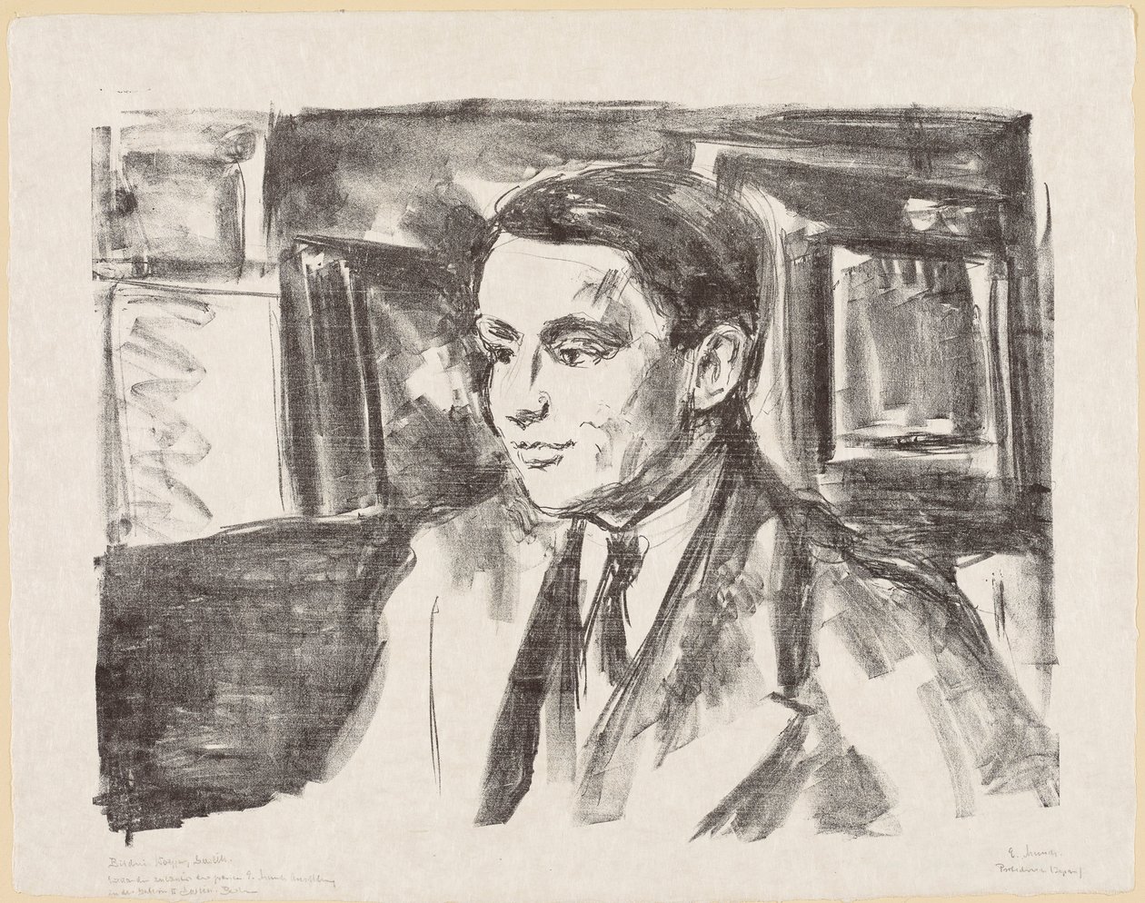 Portrait de jeunesse de Wolfgang Gurlitt - Edvard Munch