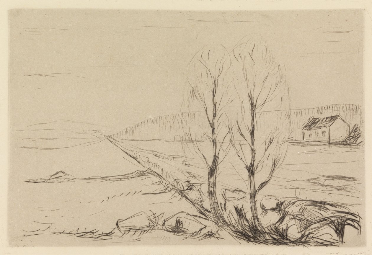 Deux arbres - Edvard Munch