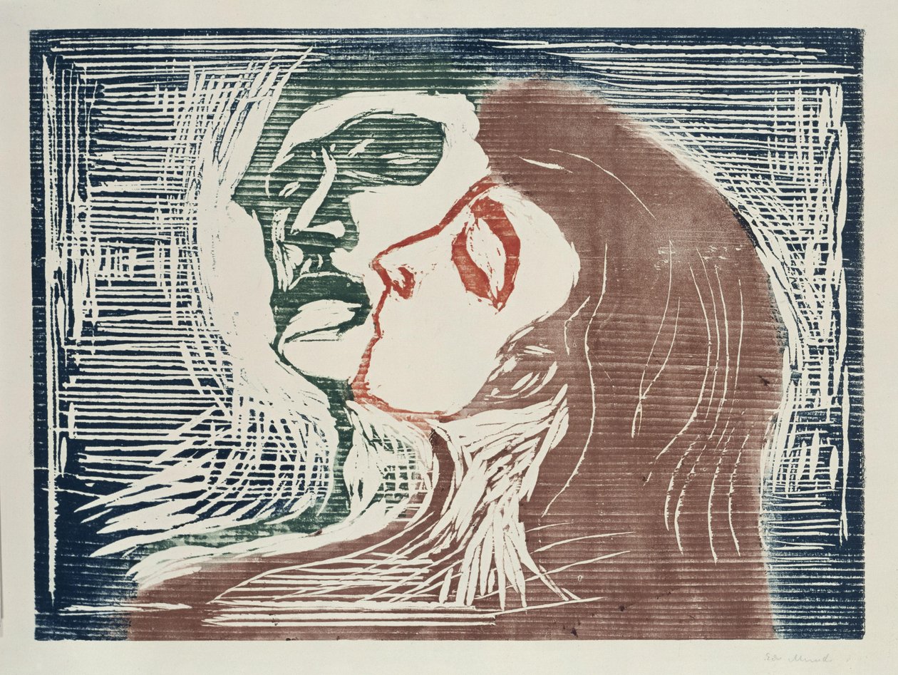 Tête contre tête (un homme et une femme s