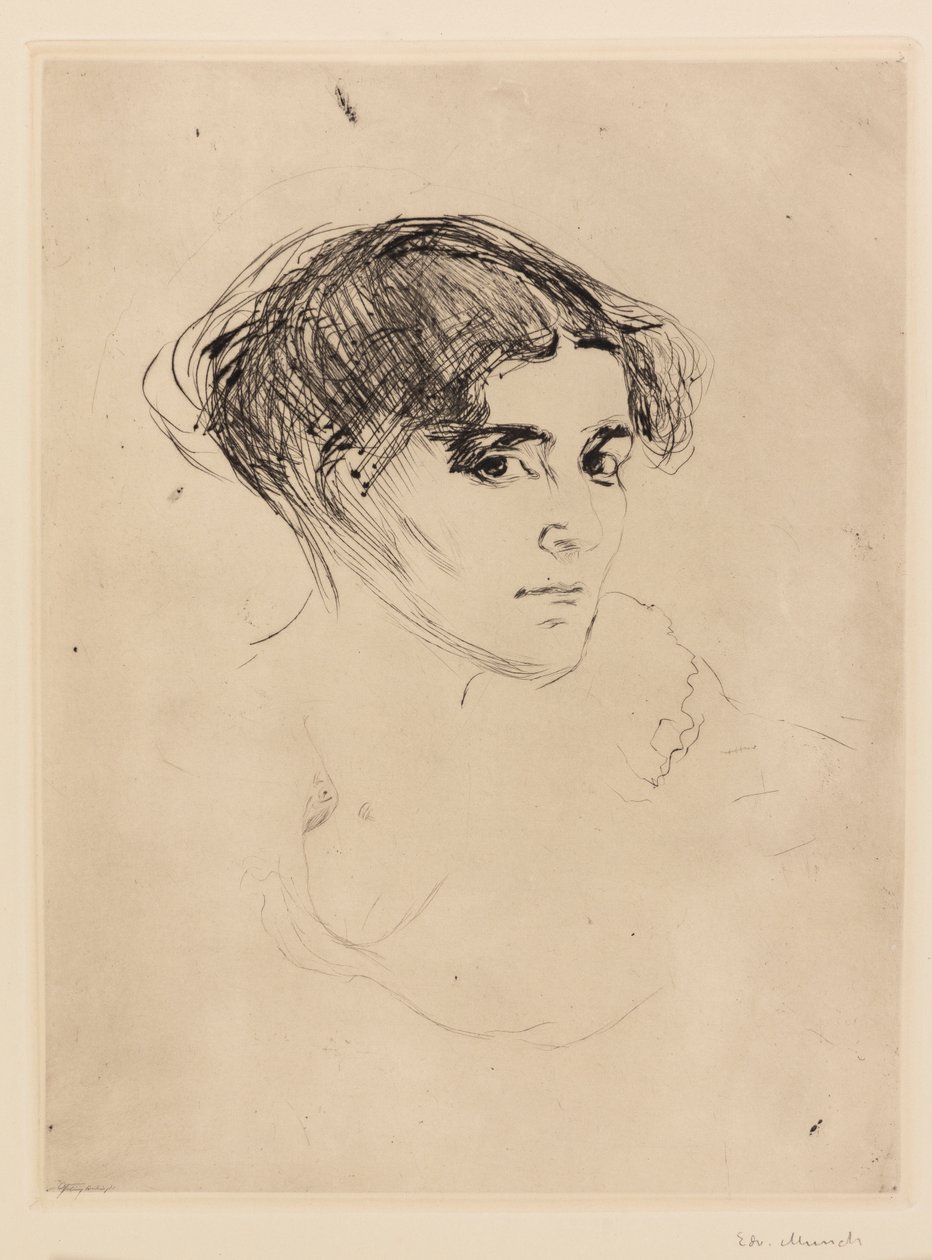 Tête de femme - Edvard Munch