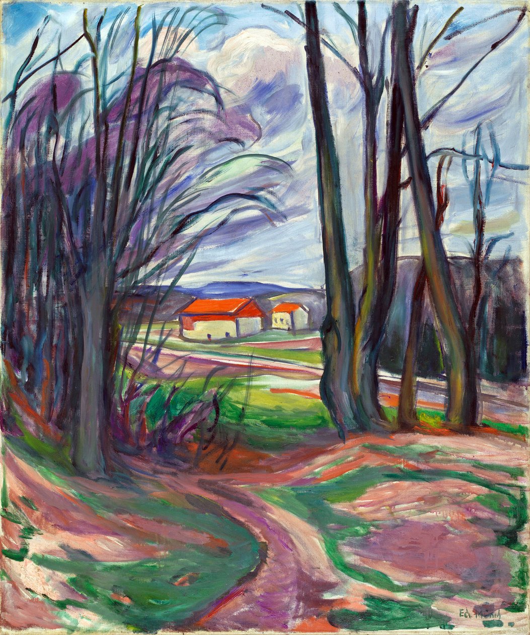 Paysage à Skoyen - Edvard Munch