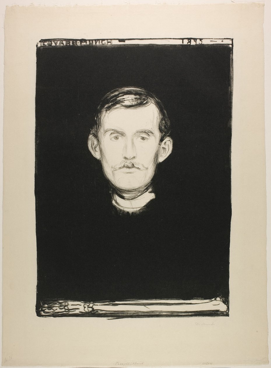Autoportrait - Edvard Munch