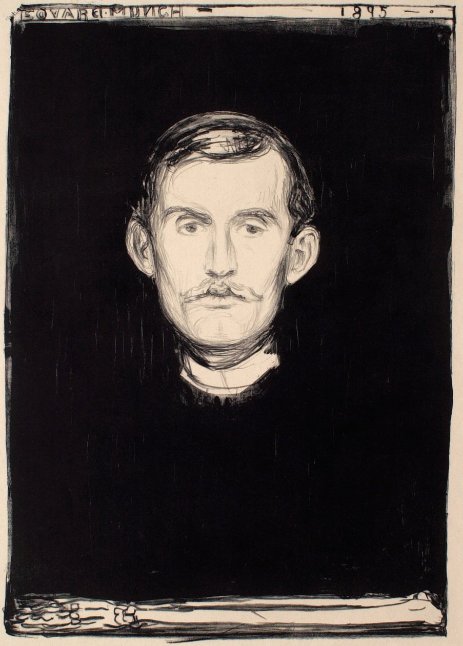 Autoportrait - Edvard Munch