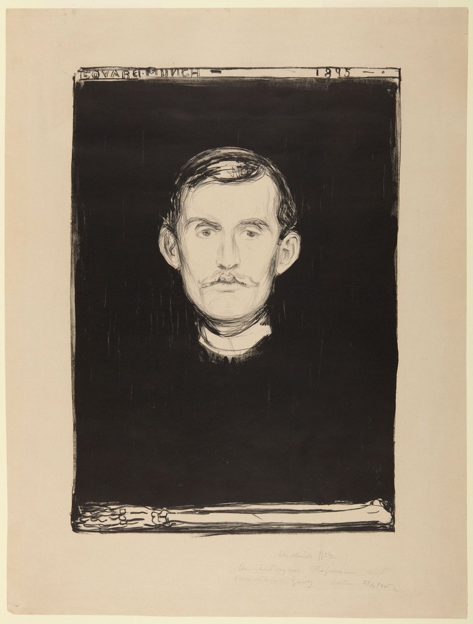Autoportrait - Edvard Munch