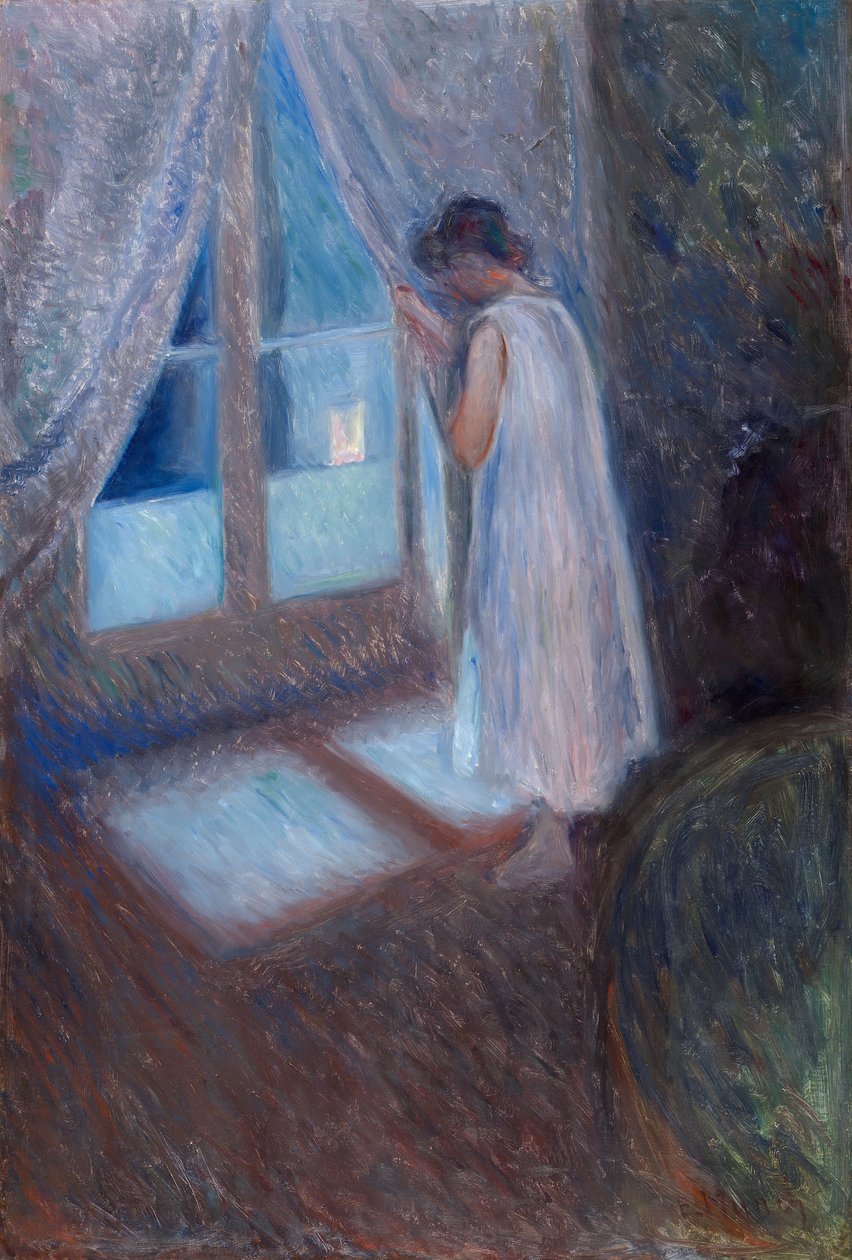 La fille à la fenêtre - Edvard Munch