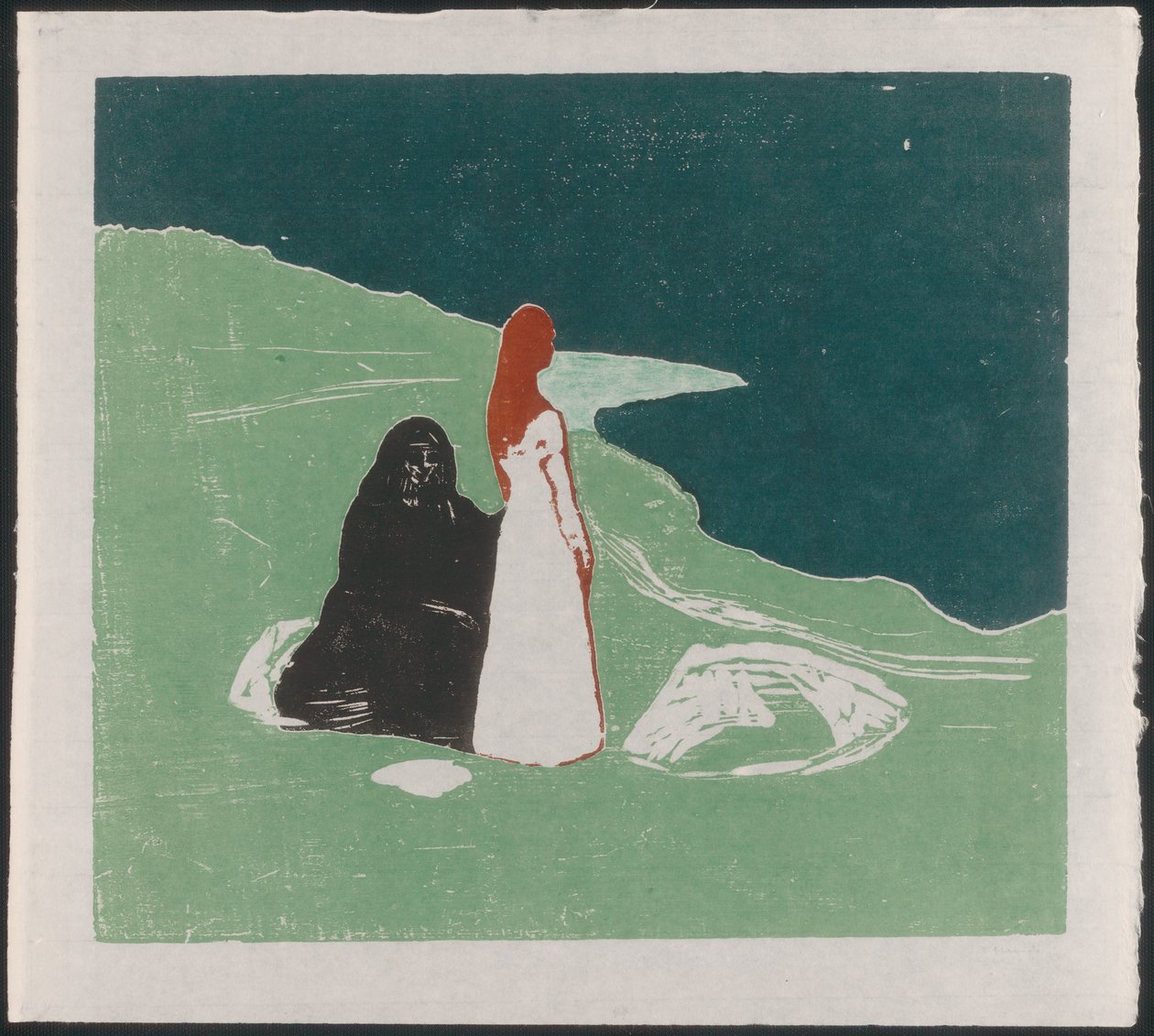 Deux femmes sur le rivage - Edvard Munch