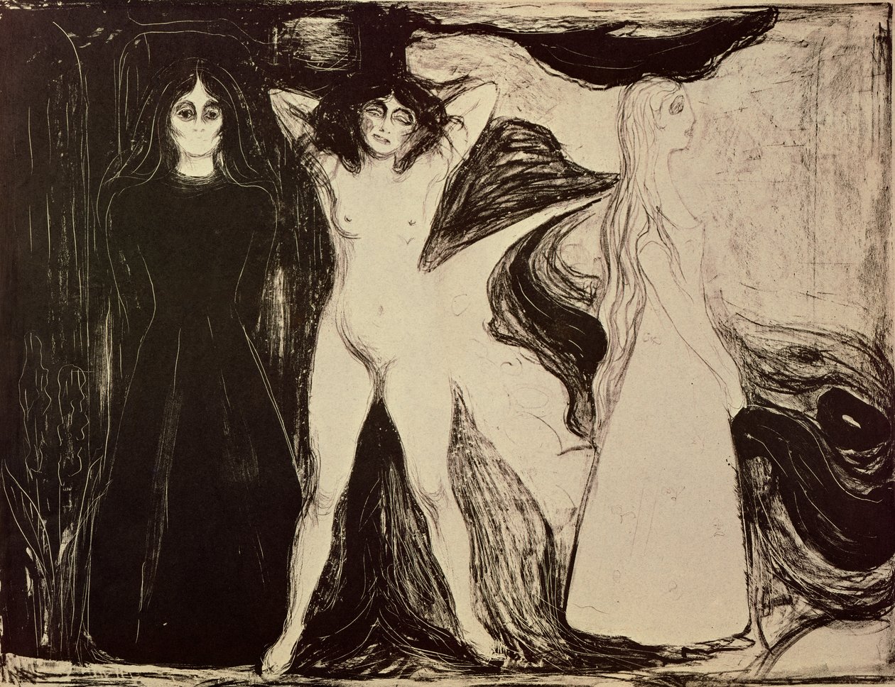 La femme en trois étapes - Edvard Munch