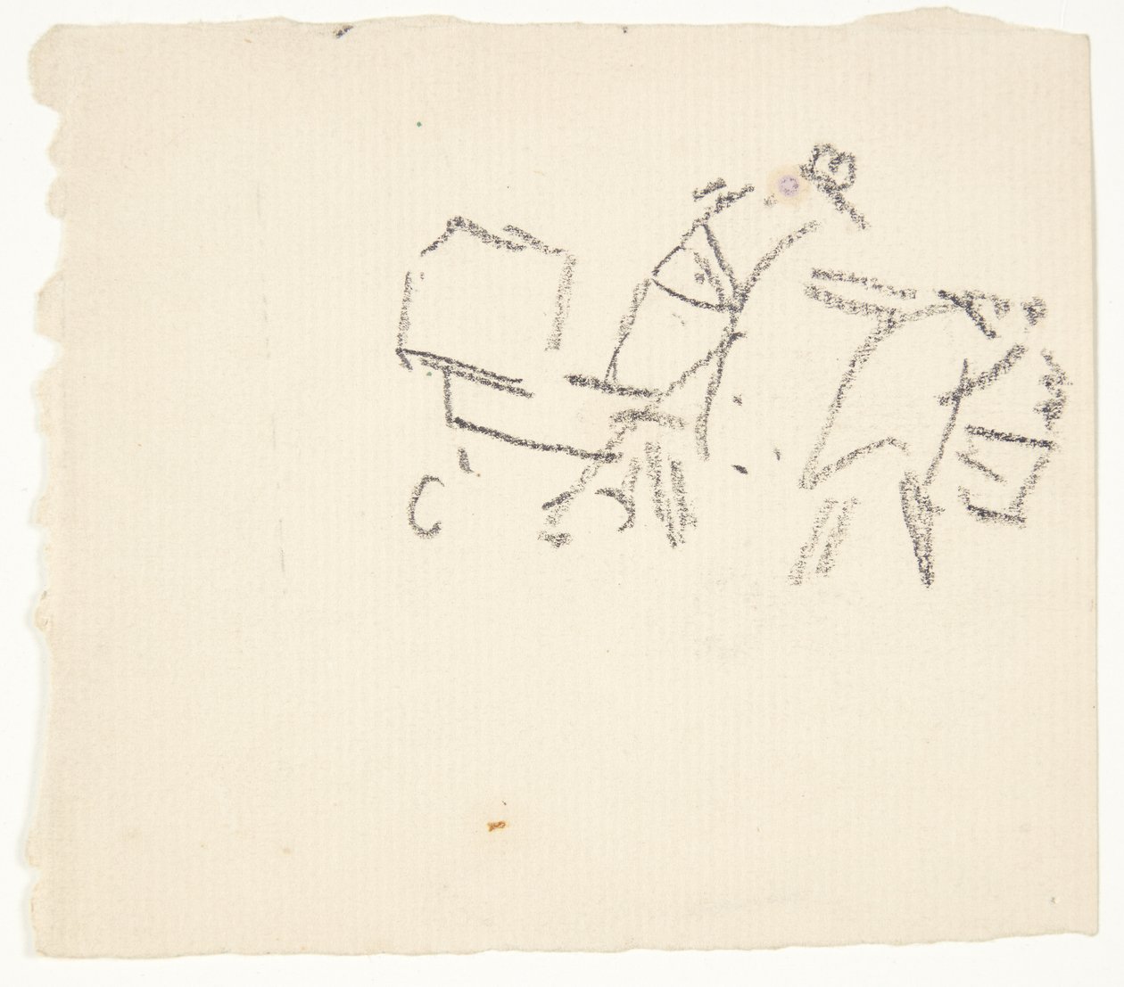 Études de figures pour le tableau de Langelinje - Edvard Weie