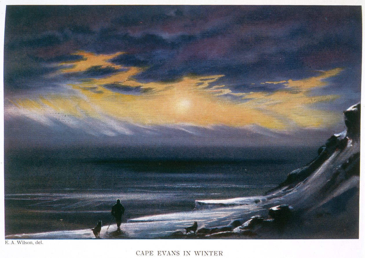 Le Cap Evans en hiver - Edward Adrian Wilson