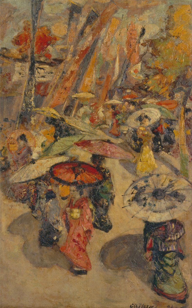 Scène de rue, Tokyo - Edward Atkinson Hornel