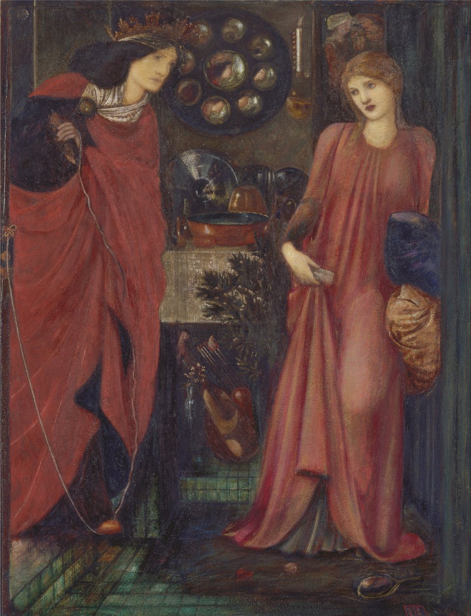 La belle Rosamonde et la reine Éléonore - Edward Burne Jones