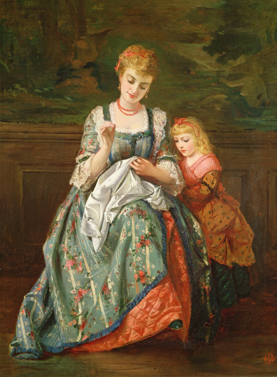 La Leçon de Couture - Edward Charles Barnes
