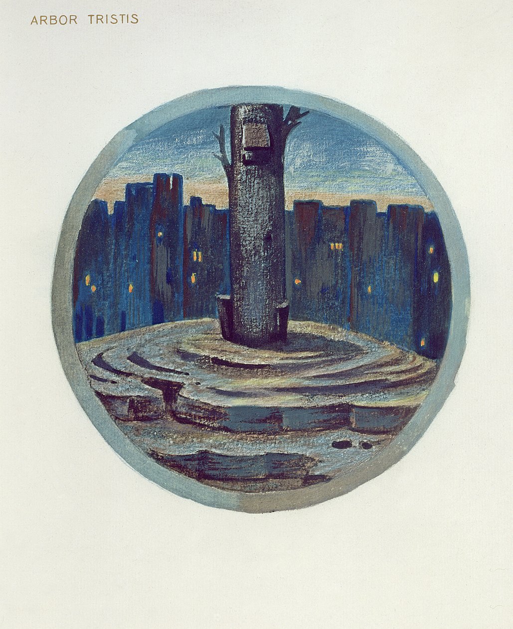 Illustration du Livre des Fleurs : XXVIII. Arbor Tristis, 1905 - Edward Burne Jones