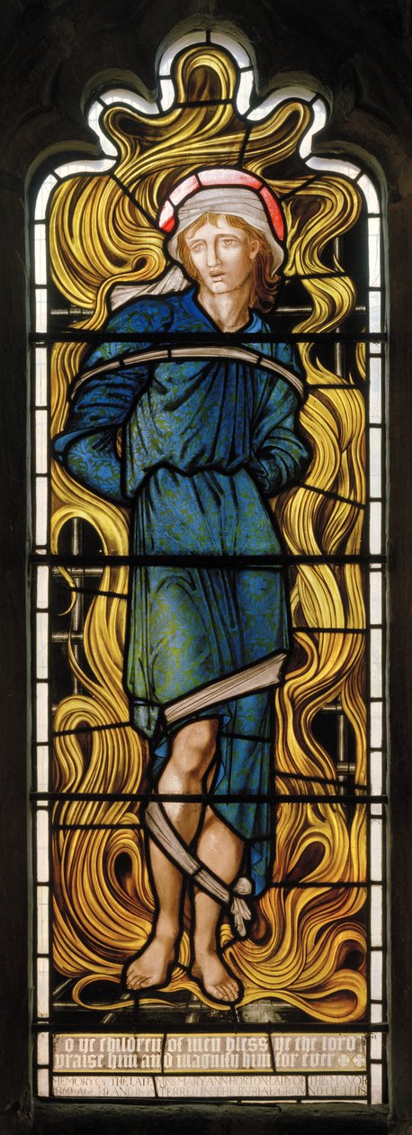 Meshach, la fournaise ardente, fenêtre ouest - Edward Burne Jones