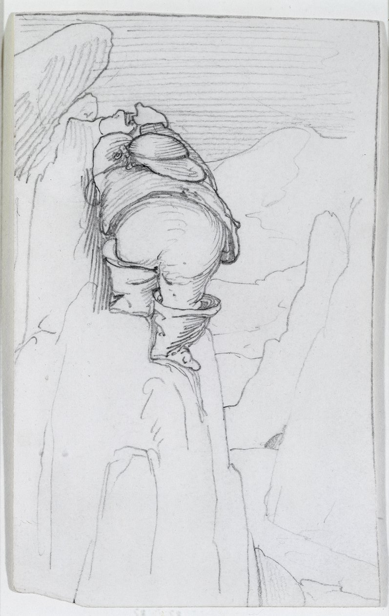 William Morris escaladant une montagne en Islande, vers 1871 - Edward Burne Jones