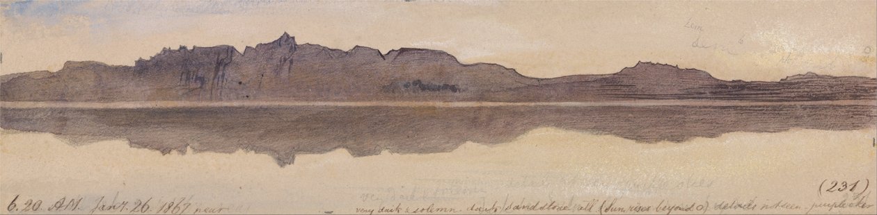 Aube sur le Nil - Edward Lear