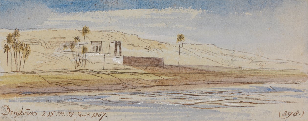 Dendour, 14h15, 31 janvier 1867 - Edward Lear
