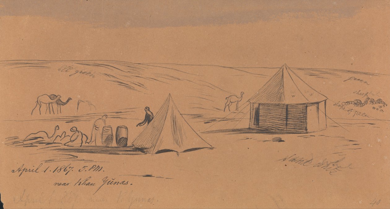 Près de Khan Yunas - Edward Lear