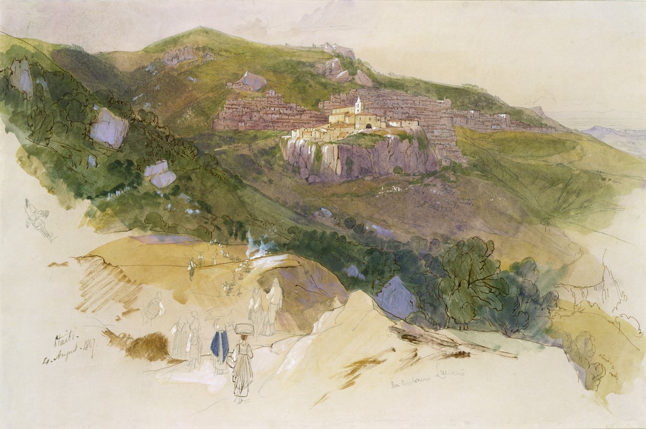 Staiti, Sicile, 1847 - Edward Lear