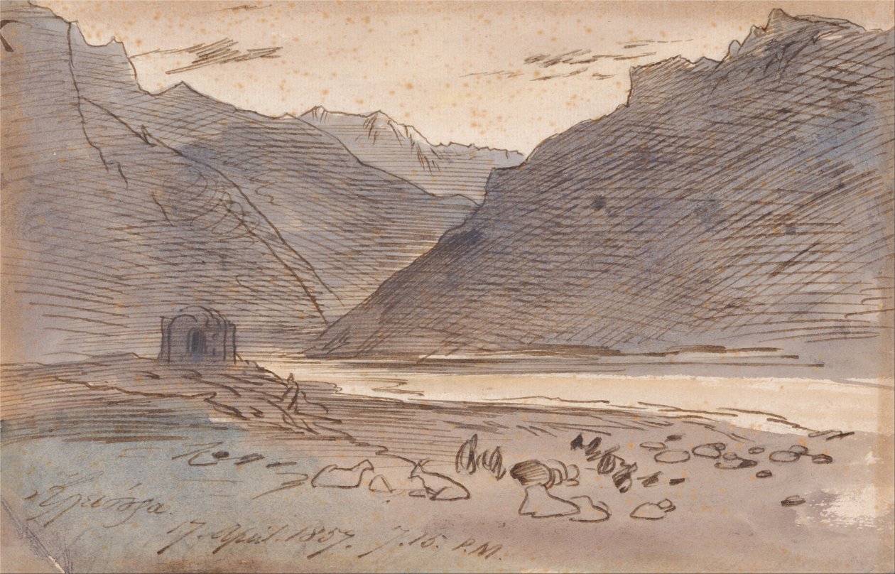 Vjose, 19h15, 17 avril 1857 - Edward Lear
